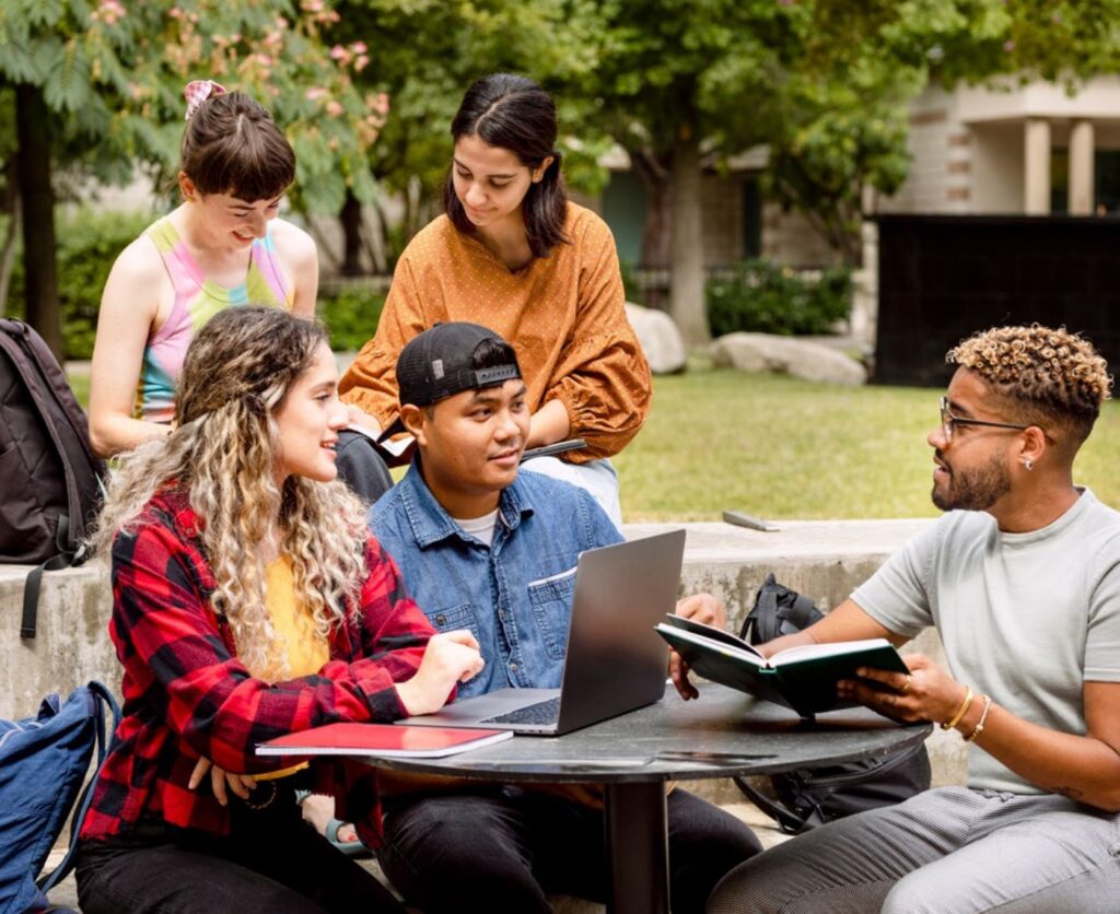 College Students Around Picnic Table Food Research & Action Center