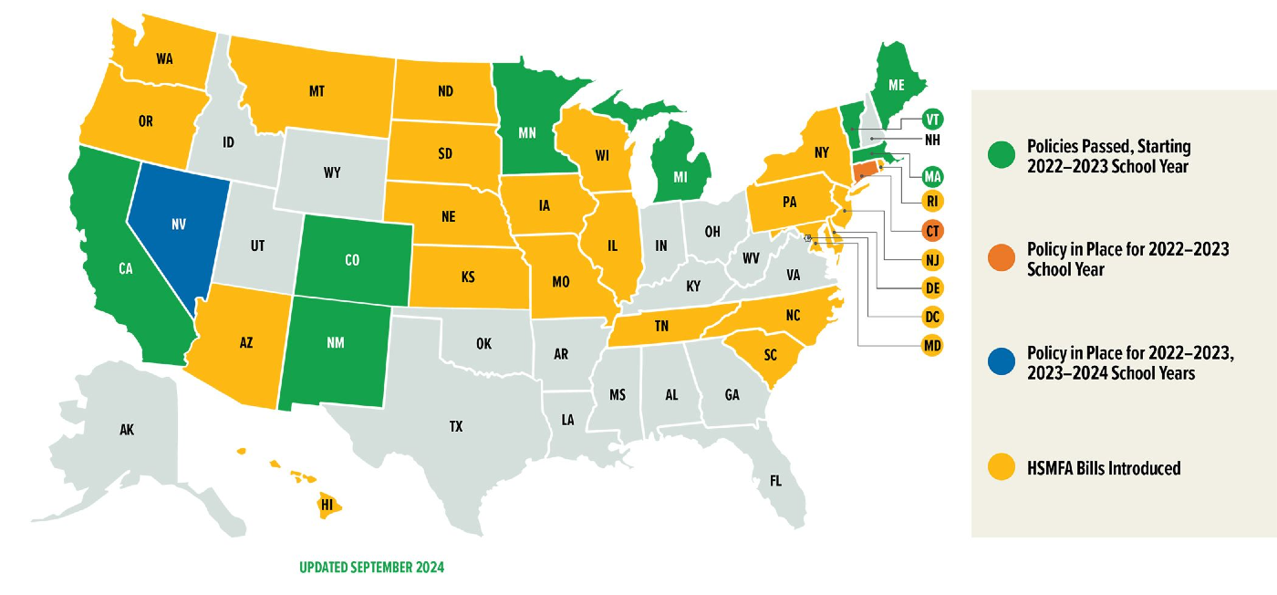 Image of Healthy School Meals for All map