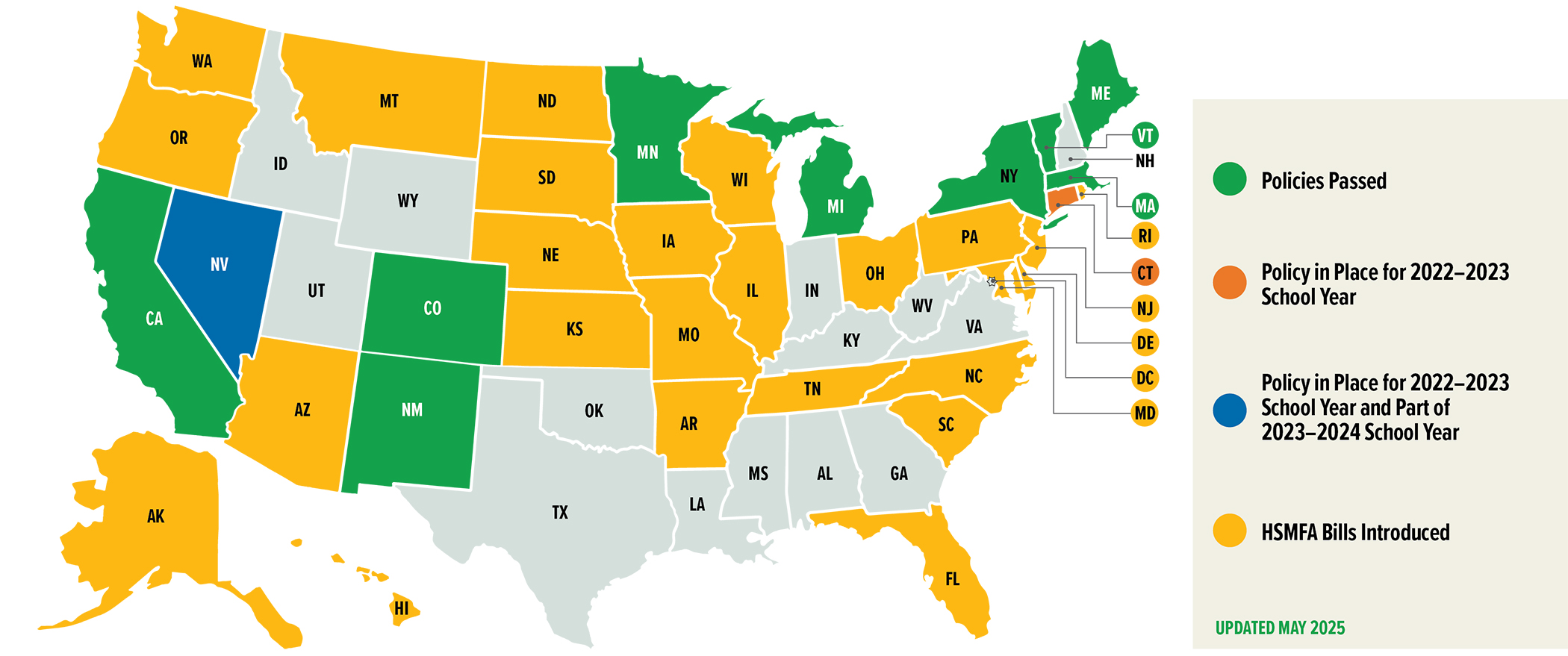 Image of Healthy School Meals for All map