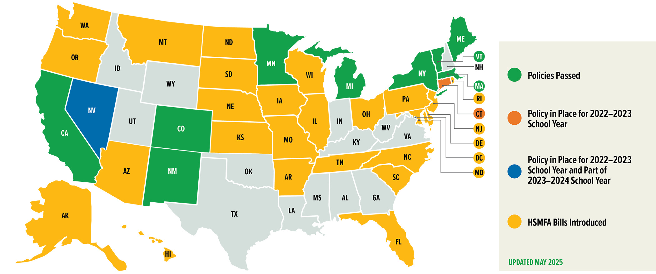 Image of Healthy School Meals for All map