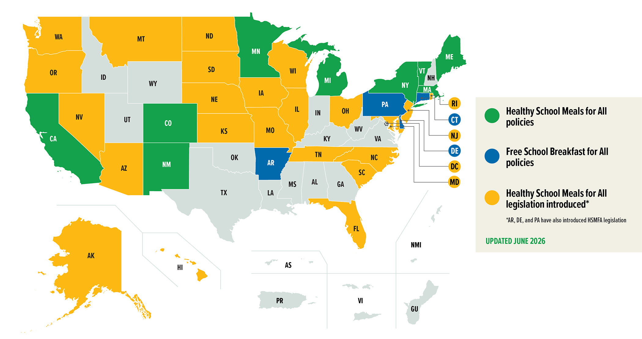 Image of Healthy School Meals for All map