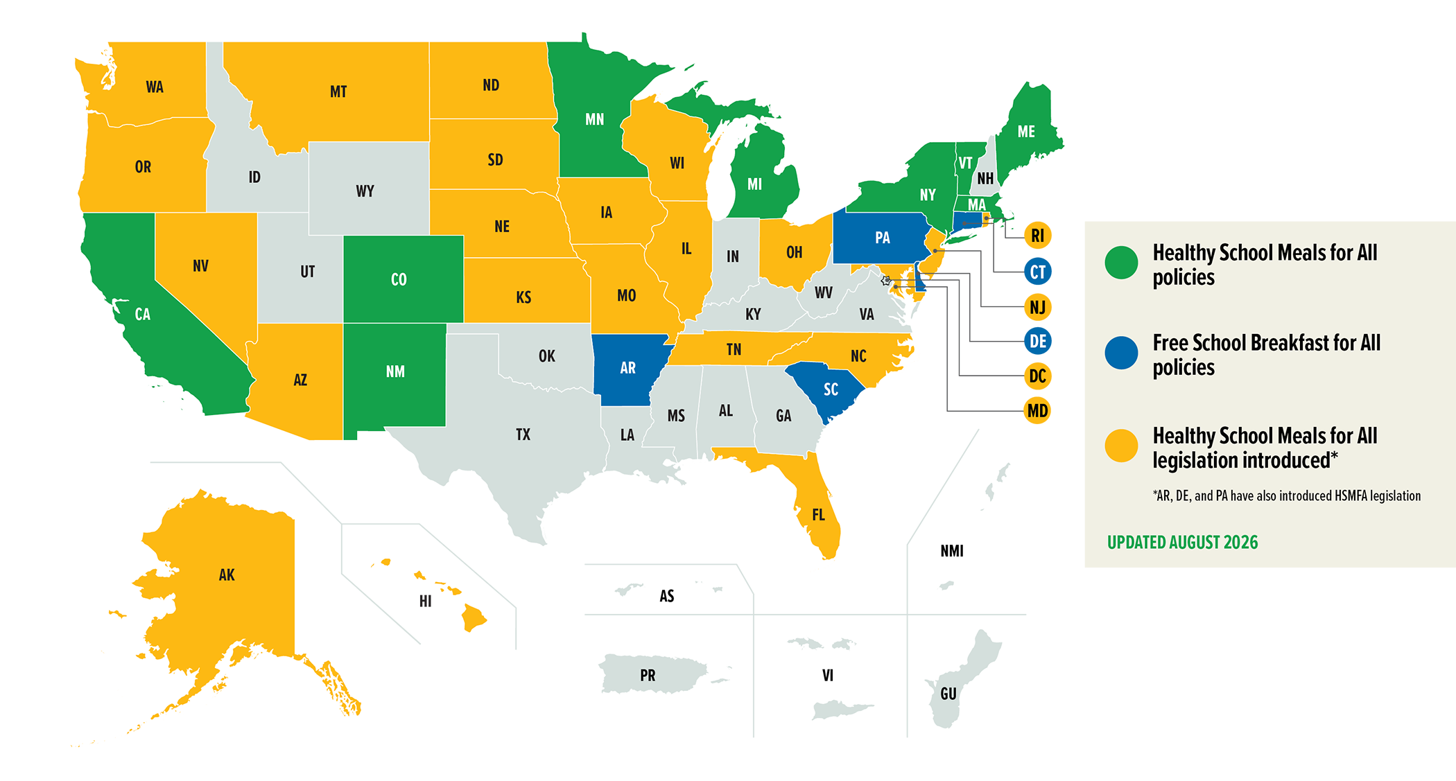 Image of Healthy School Meals for All map