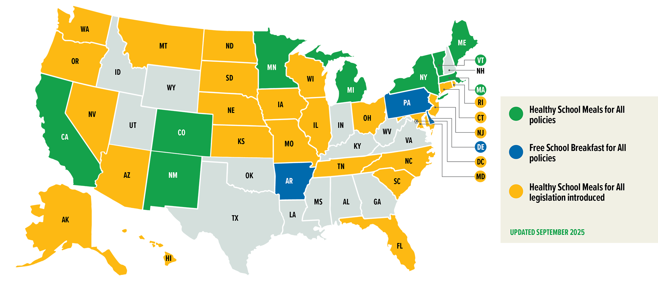 Image of Healthy School Meals for All map
