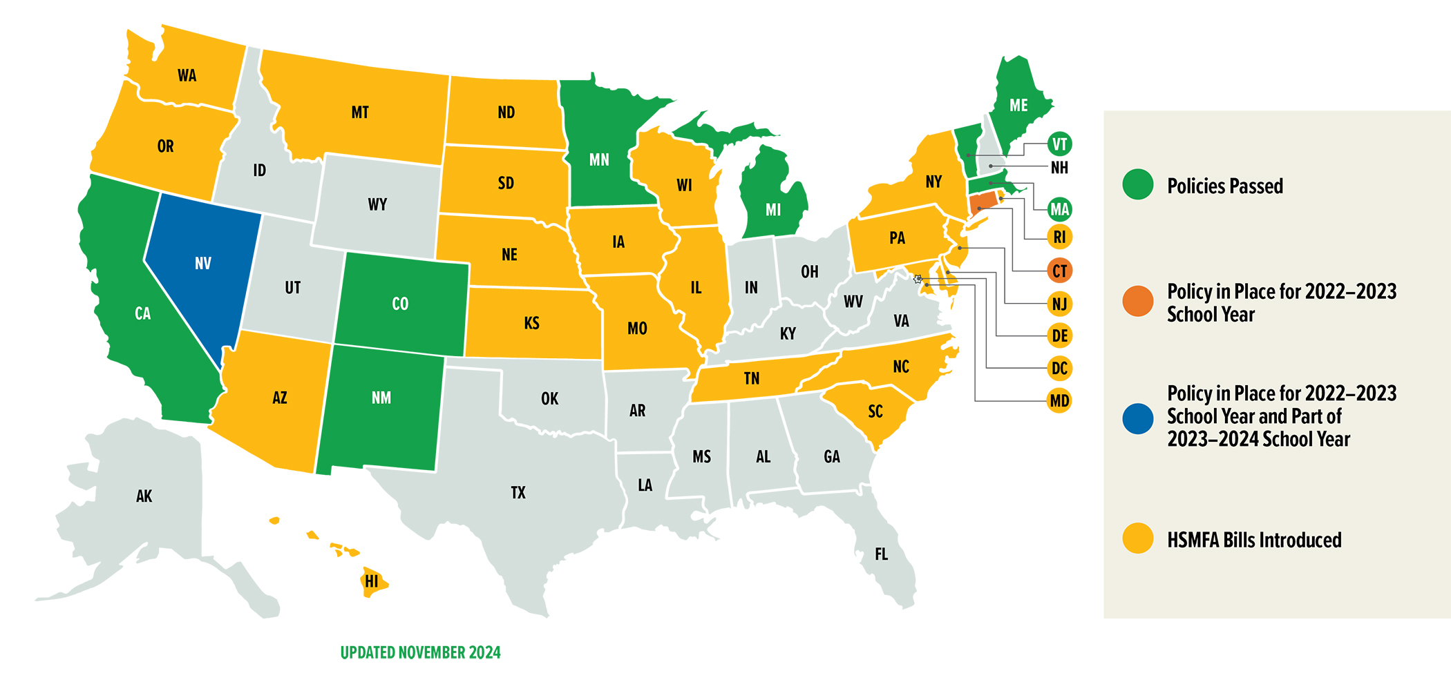 Image of Healthy School Meals for All map