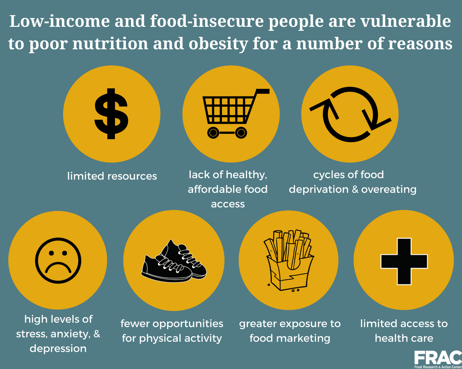 Low income And Food insecure People Are Vulnerable To Poor Nutrition 