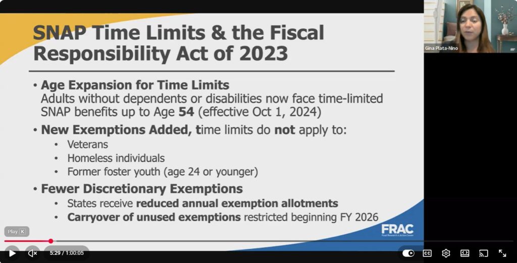 SNAP Cuts Mitigation Hub: Responding to H.R. 1 - Food Research & Action ...