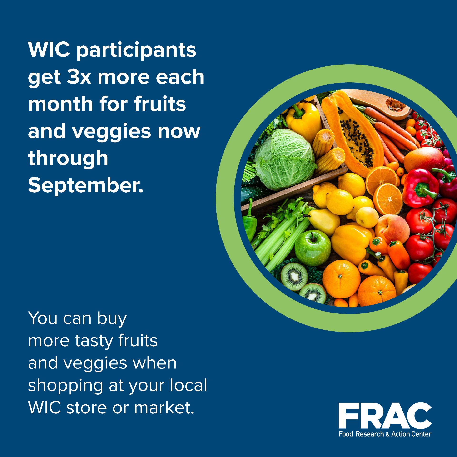 Making the Most of WIC’s Fruit and Vegetable Benefits Increase Food