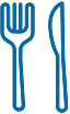 Icon displaying a fork and a knife