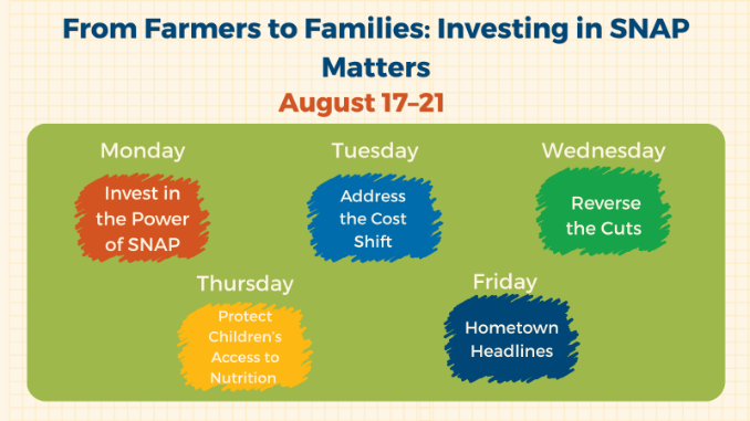 image1 Calendar of events for national SNAP Week of Action, August 17-21