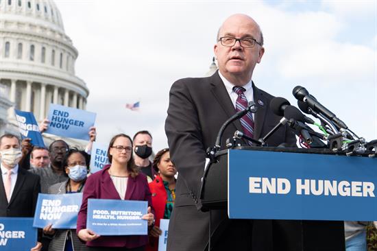 Jim McGovern at Anti-Hunger Event